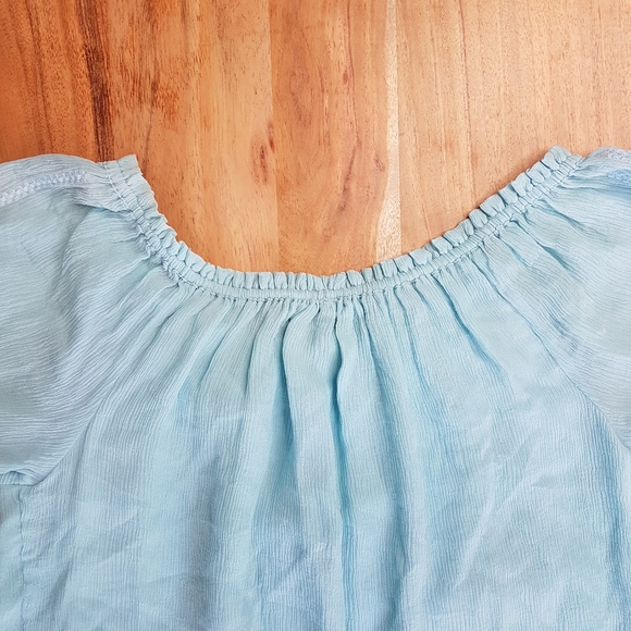 🌏 BIBA • Mulberry Silk Boho Top • Sz 42 - Picture 6 of 16